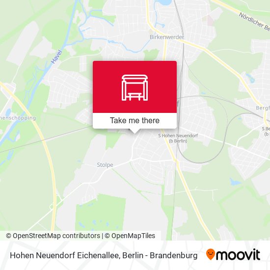 Hohen Neuendorf Eichenallee map