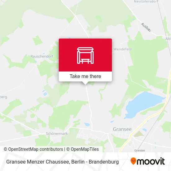 Gransee Menzer Chaussee map