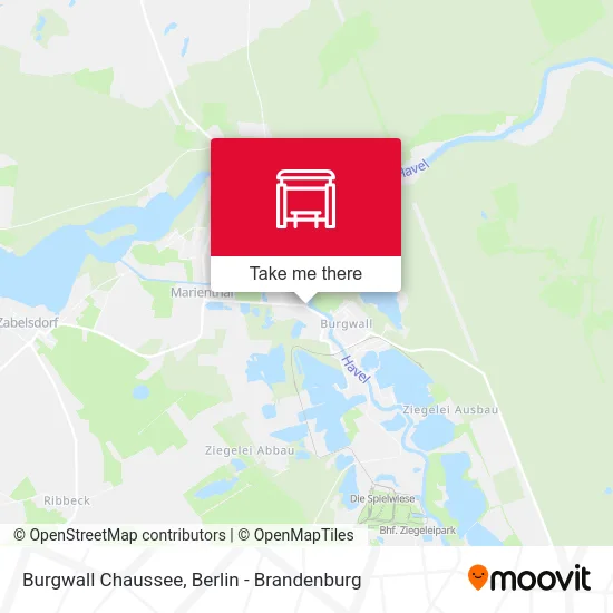 Burgwall Chaussee map