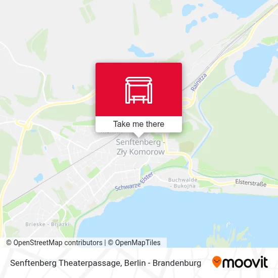 Senftenberg Theaterpassage map