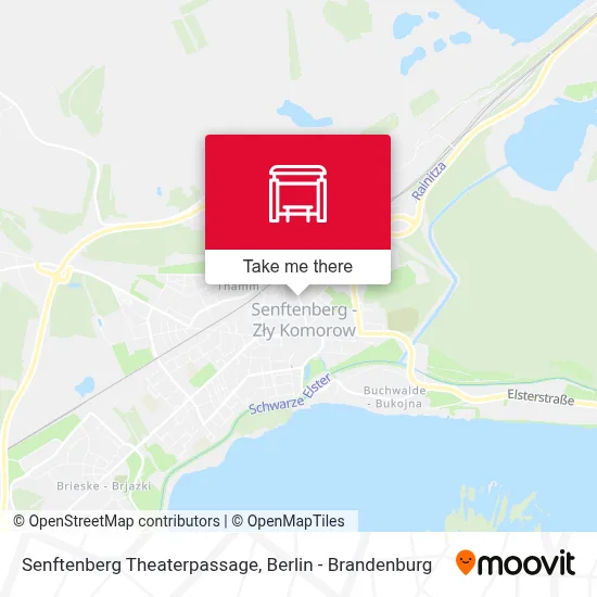 Senftenberg Theaterpassage map