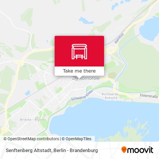 Senftenberg Altstadt map