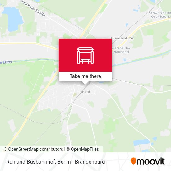 Ruhland Busbahnhof map