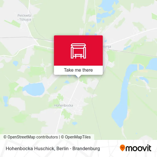 Hohenbocka Huschick map