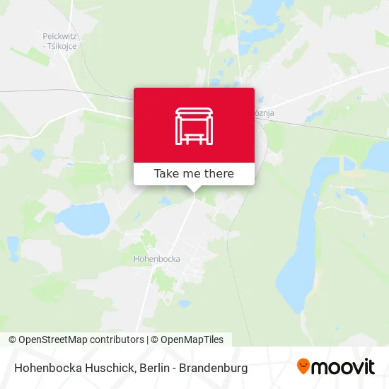 Карта Hohenbocka Huschick