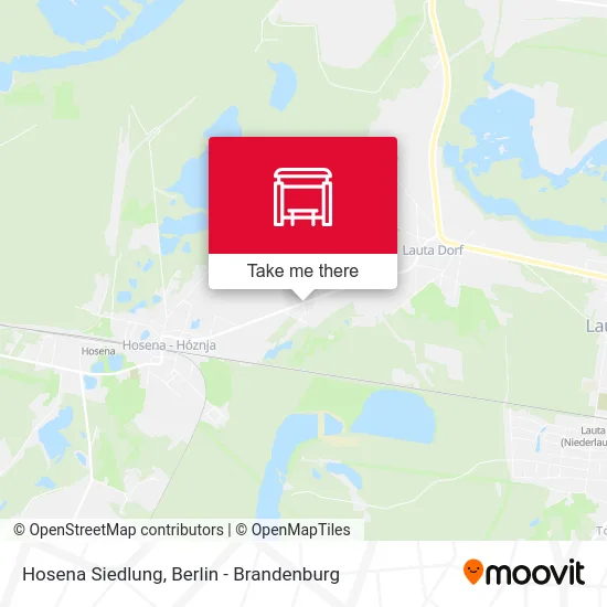 Hosena Siedlung map