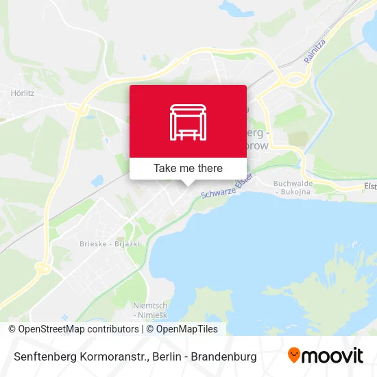 Карта Senftenberg Kormoranstr.
