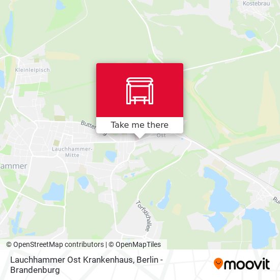 Lauchhammer Ost Krankenhaus map