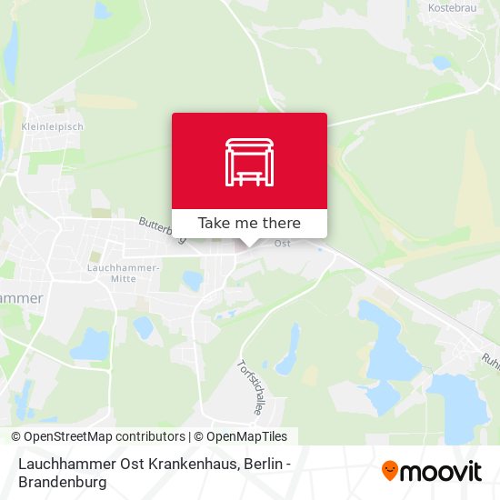 Lauchhammer Ost Krankenhaus map