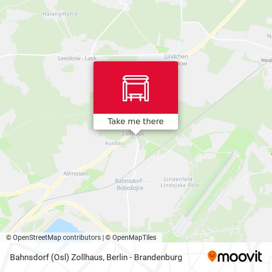Bahnsdorf (Osl) Zollhaus map