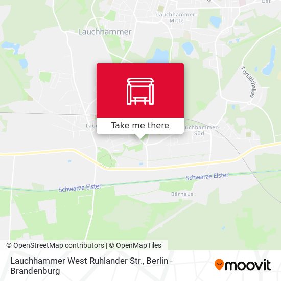 Lauchhammer West Ruhlander Str. map