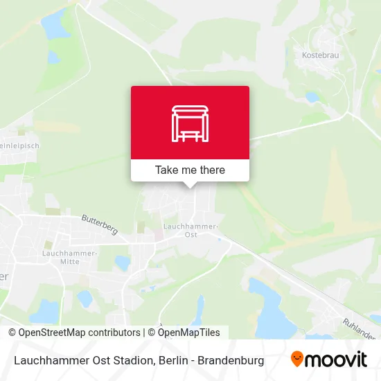 Lauchhammer Ost Stadion map