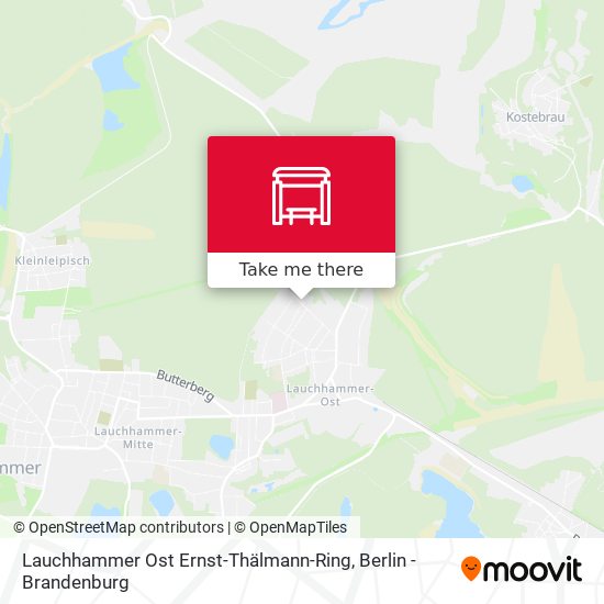 Lauchhammer Ost Ernst-Thälmann-Ring map