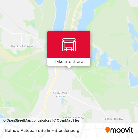 Bathow Autobahn map