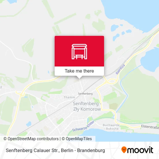 Карта Senftenberg Calauer Str.