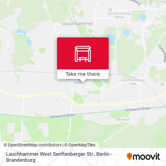 Lauchhammer West Senftenberger Str. map