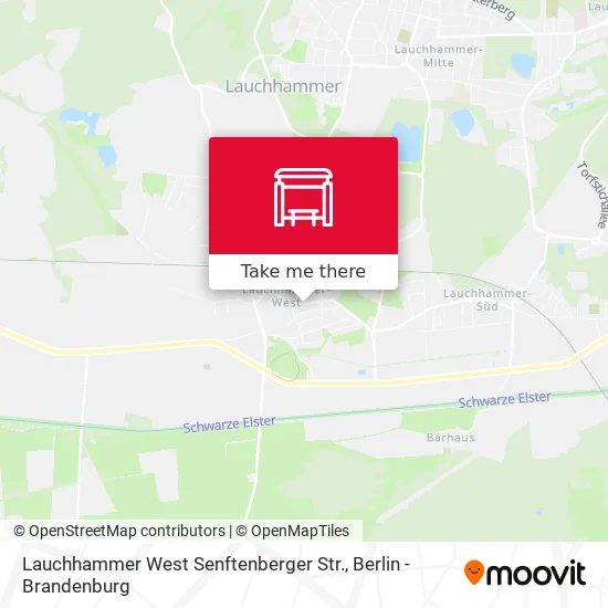 Карта Lauchhammer West Senftenberger Str.