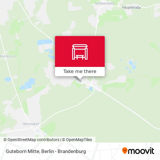 Guteborn Mitte map