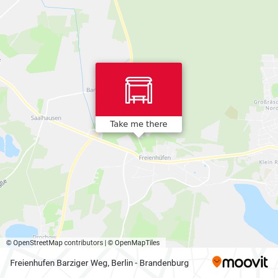 Freienhufen Barziger Weg map
