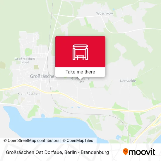 Карта Großräschen Ost Dorfaue