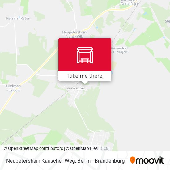 Neupetershain Kauscher Weg map