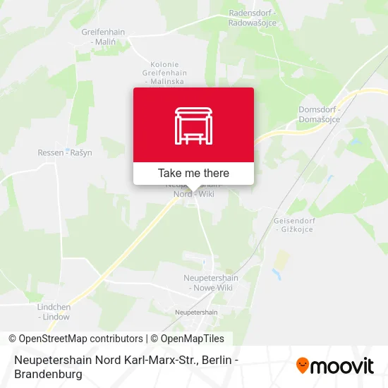 Карта Neupetershain Nord Karl-Marx-Str.