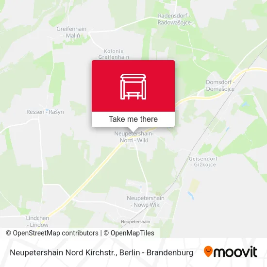 Карта Neupetershain Nord Kirchstr.