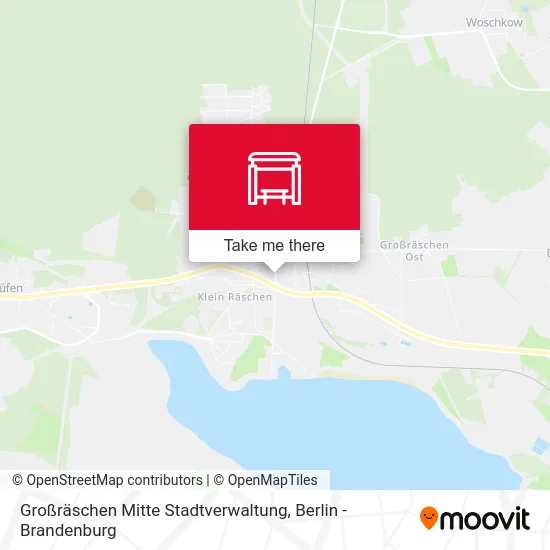 Карта Großräschen Mitte Stadtverwaltung