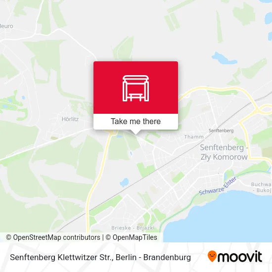 Карта Senftenberg Klettwitzer Str.