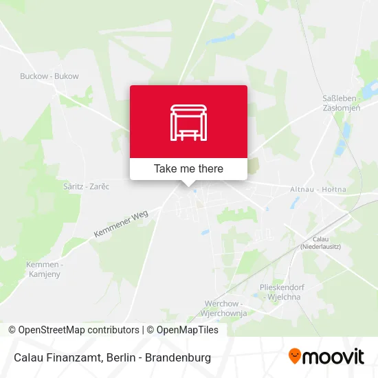 Карта Calau Finanzamt