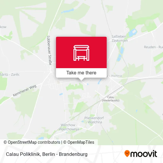 Карта Calau Poliklinik