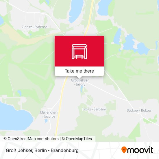 Groß Jehser map