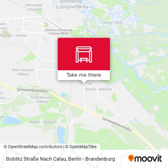 Boblitz Straße Nach Calau map