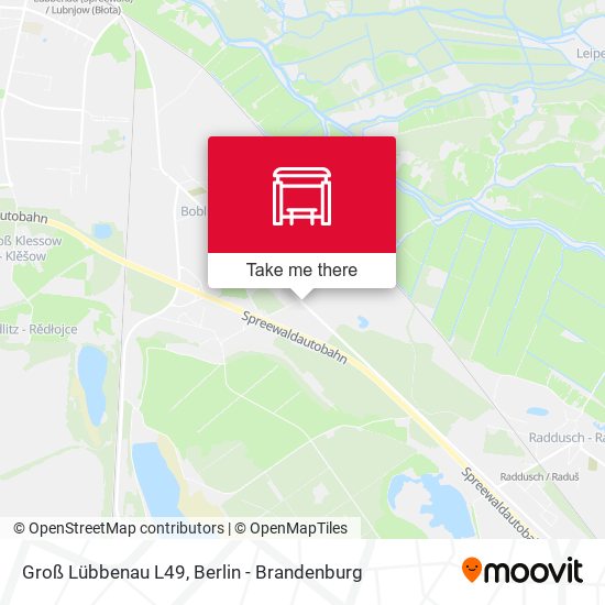 Groß Lübbenau L49 map