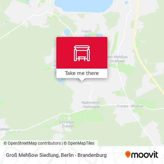 Groß Mehßow Siedlung map