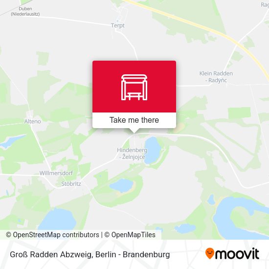 Карта Groß Radden Abzweig
