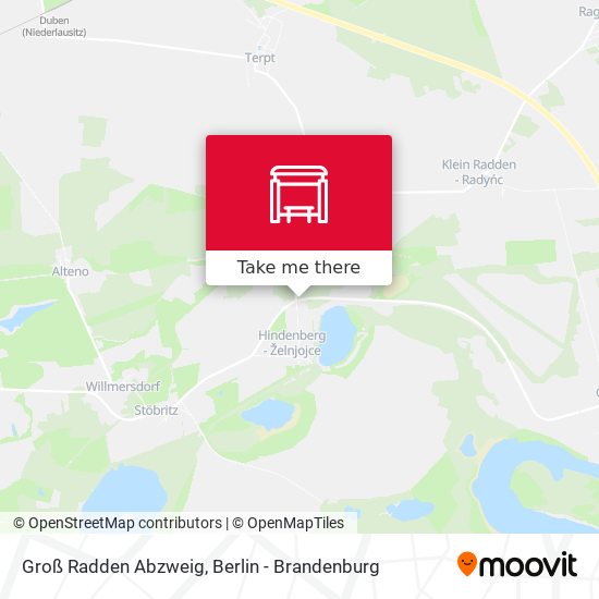 Groß Radden Abzweig map