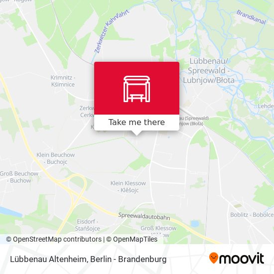Lübbenau Altenheim map