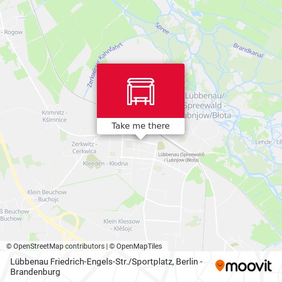 Lübbenau Friedrich-Engels-Str. / Sportplatz map