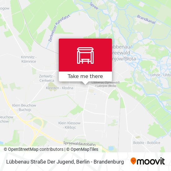 Lübbenau Straße Der Jugend map