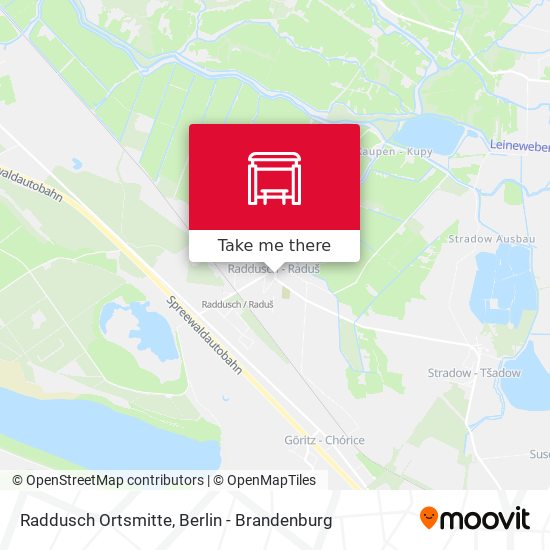 Raddusch Ortsmitte map