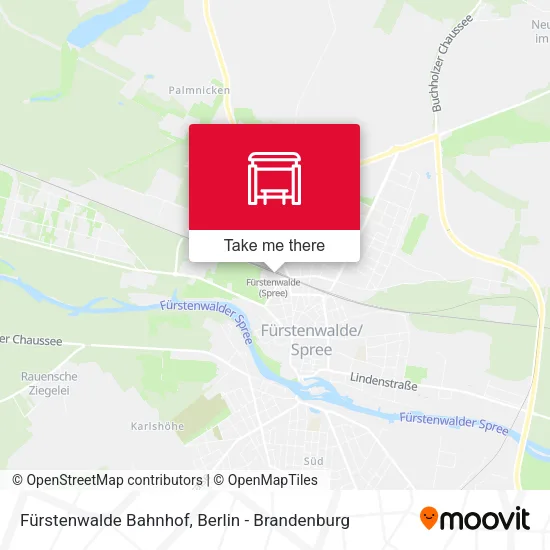 Карта Fürstenwalde Bahnhof