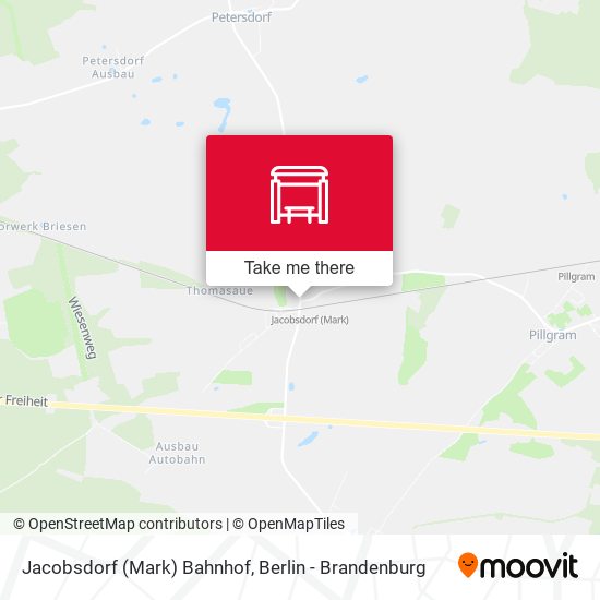 Jacobsdorf (Mark) Bahnhof map