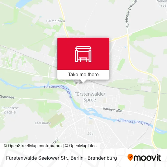 Карта Fürstenwalde Seelower Str.