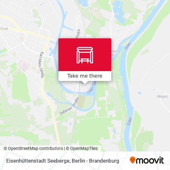 Eisenhüttenstadt Seeberge map