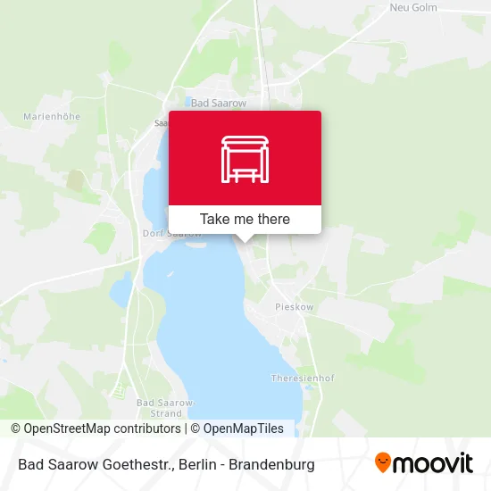 Карта Bad Saarow Goethestr.