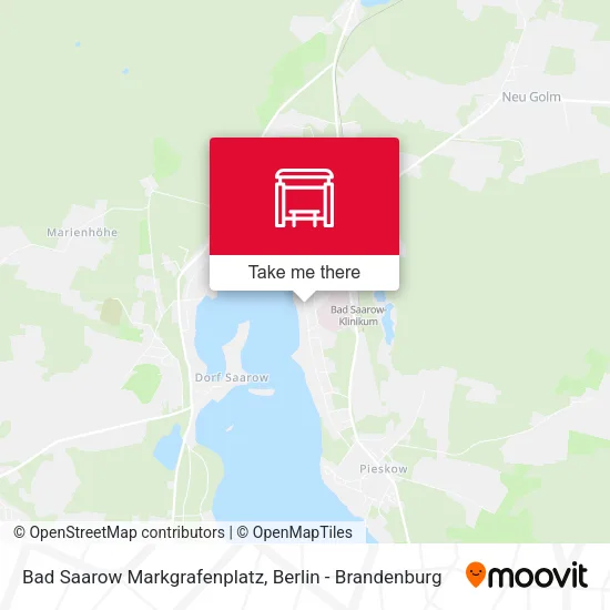 Карта Bad Saarow Markgrafenplatz