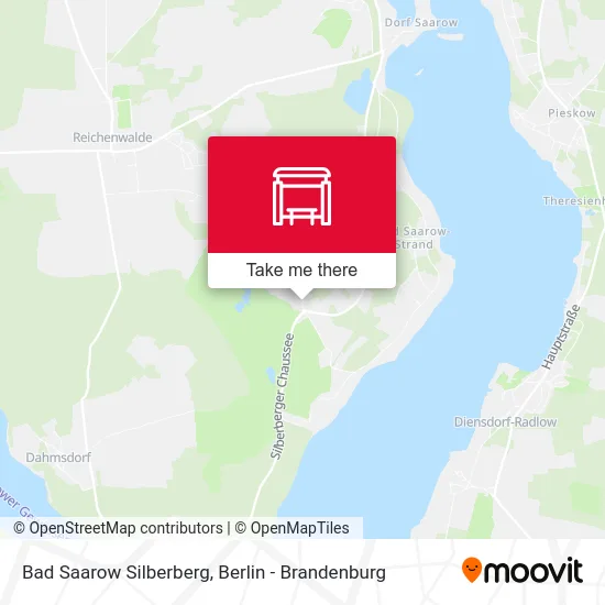Bad Saarow Silberberg map