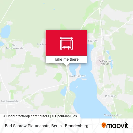 Карта Bad Saarow Platanenstr.