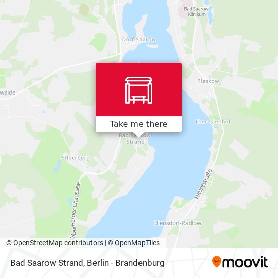 Bad Saarow Strand map